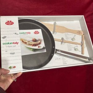 BNIB Ballarini crepe pan set